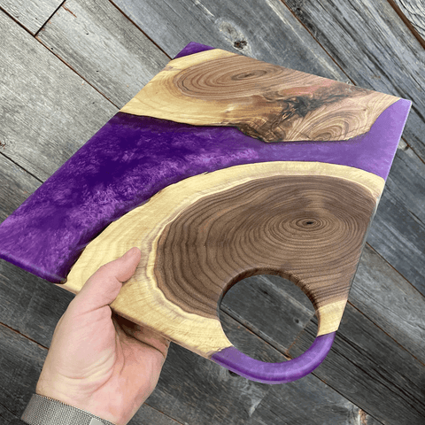 Gabarit acrylique - 4 trous arrondis - Mon plateau de bois