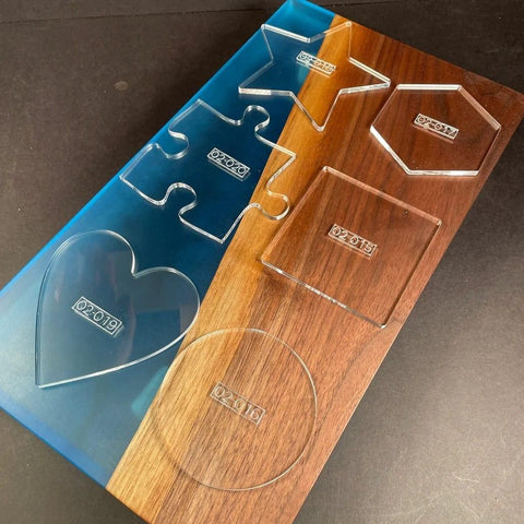 Gabarit acrylique - Coaster / Sous-verre - Mon plateau de bois