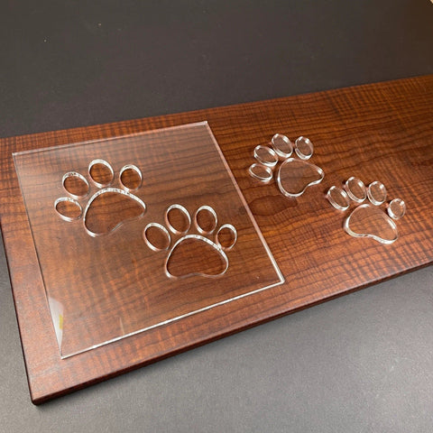 Gabarit acrylique - Double Dog Paw - Mon plateau de bois