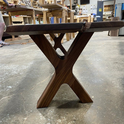 Gabarit acrylique - Forme en "X" pied de table - Mon plateau de bois