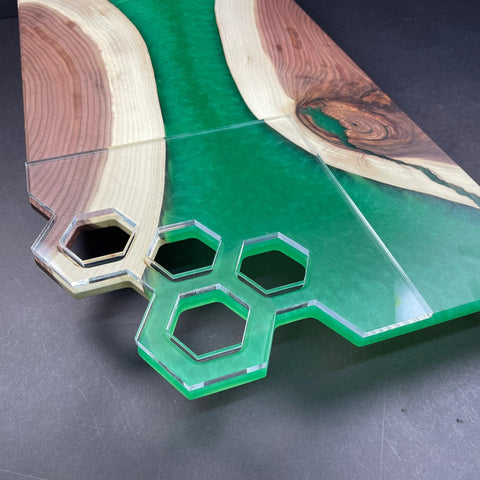 Gabarit acrylique - Hexagon - Mon plateau de bois