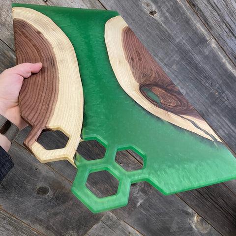 Gabarit acrylique - Hexagon - Mon plateau de bois