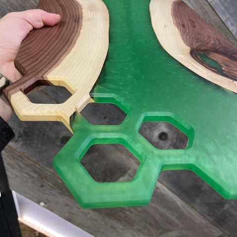 Gabarit acrylique - Hexagon - Mon plateau de bois