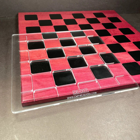 Gabarit acrylique - Plateau de jeux - Échiquier - Chessboard - Mon plateau de bois