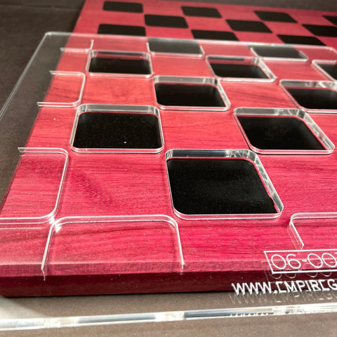 Gabarit acrylique - Plateau de jeux - Échiquier - Chessboard - Mon plateau de bois