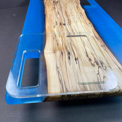 Gabarit acrylique - Poignée double rectangle - Mon plateau de bois
