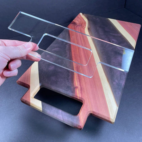 Gabarit acrylique - Poignée Modern Rectangular - Mon plateau de bois