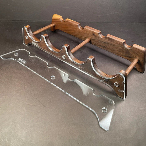 Gabarit acrylique - Rack 4 bouteilles de vin - Mon plateau de bois