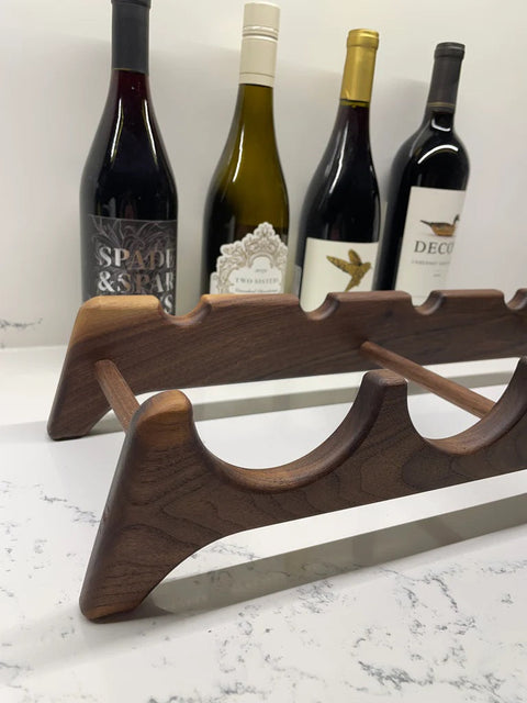 Gabarit acrylique - Rack 4 bouteilles de vin - Mon plateau de bois