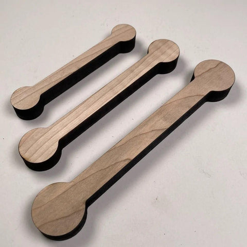 Insert "Dog Bone" bois en Érable épaisseur 12 mm - Mon plateau de bois