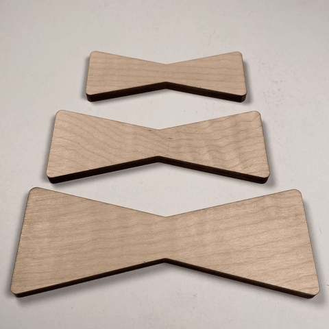 Insert Papillon bois en Érable ondé épaisseur 6 mm - Mon plateau de bois