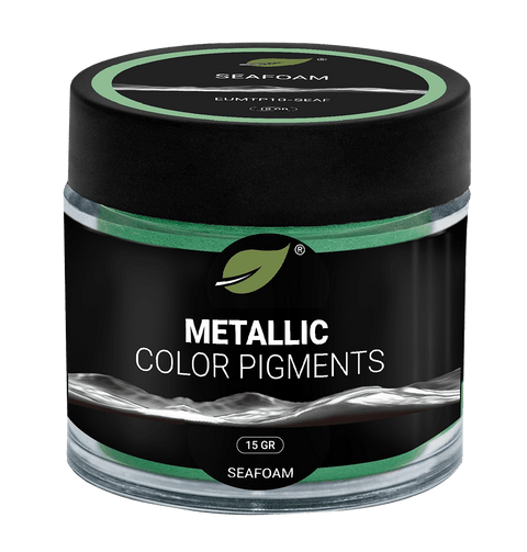 Pigment métallisé EcoPoxy® Seafoam - Mon plateau de bois