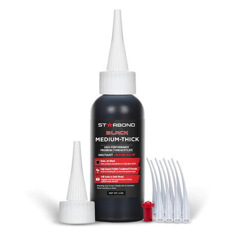 Starbond Flexible Black Medium - Colle Cyanoacrylate - Super Glue - Mon plateau de bois