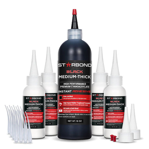 Starbond Flexible Black Medium - Colle Cyanoacrylate - Super Glue - Mon plateau de bois