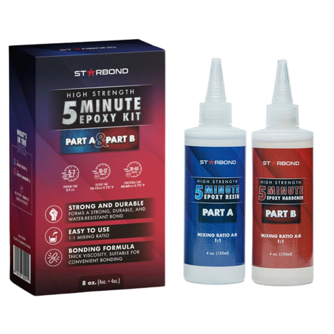 Starbond Kit époxy 5 min - Ratio 1/1 - Mon plateau de bois