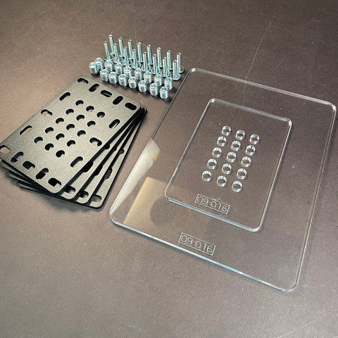 Starter kit - Plaques universelles de montage pour pieds de table - Mon plateau de bois