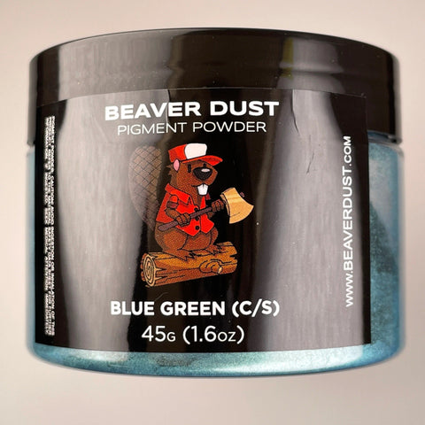 Beaver Dust Pigment Caméléon (color shift) Blue Green - Mon plateau de bois