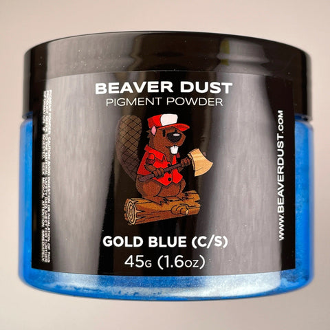 Beaver Dust Pigment Caméléon (color shift) Gold Blue - Mon plateau de bois