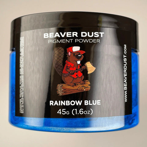 Beaver Dust Pigment Pearl series - Rainbow Blue - Mon plateau de bois