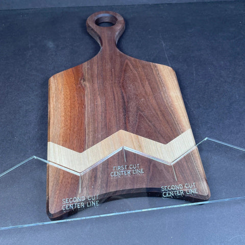 Gabarit acrylique - Chevron Stitch template - Mon plateau de bois