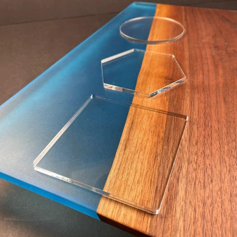 Gabarit acrylique - Coaster / Sous-verre - Mon plateau de bois