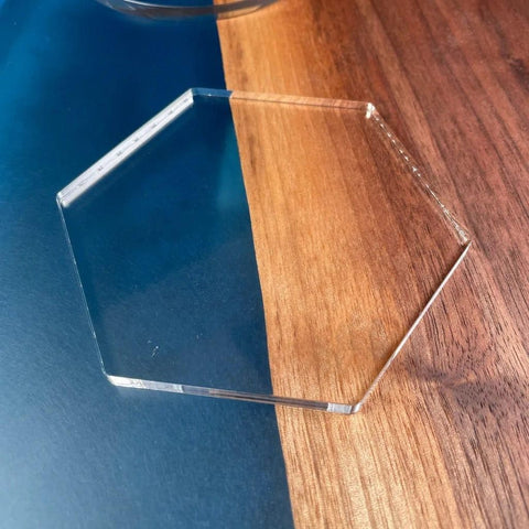 Gabarit acrylique - Coaster / Sous-verre - Mon plateau de bois