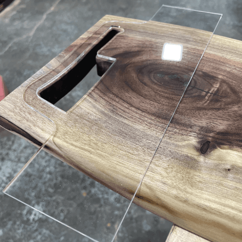 Gabarit acrylique - plateau pour défonceuse – Mon plateau de bois