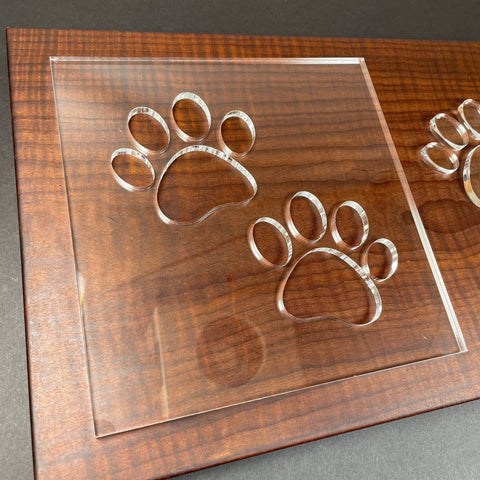 Gabarit acrylique - Double Dog Paw - Mon plateau de bois