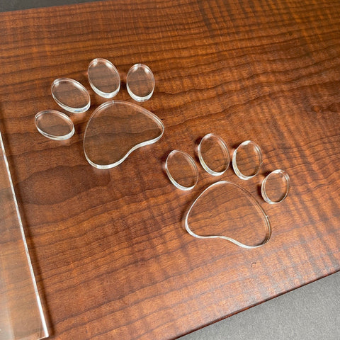 Gabarit acrylique - Double Dog Paw - Mon plateau de bois
