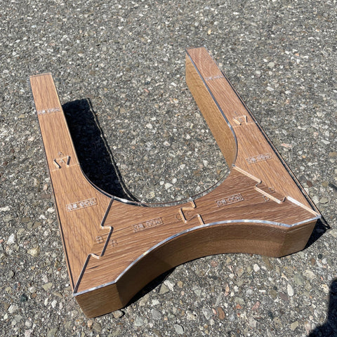 Gabarit acrylique - Forme en "U" pied de table - Mon plateau de bois