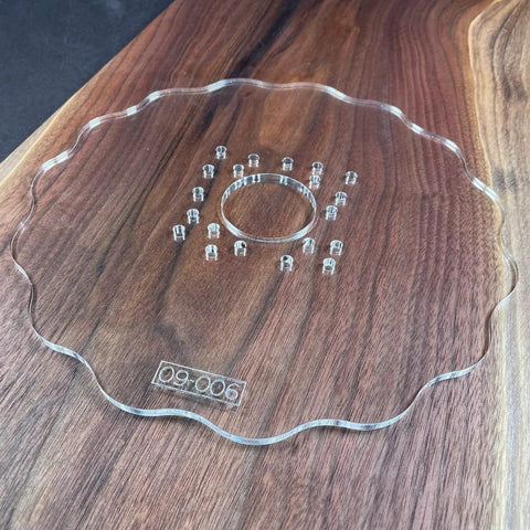 Gabarit acrylique - plateau pour défonceuse - Mon plateau de bois
