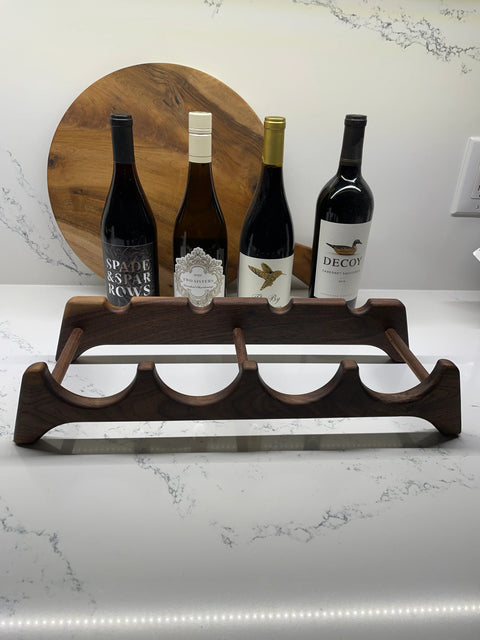 Gabarit acrylique - Rack 4 bouteilles de vin - Mon plateau de bois