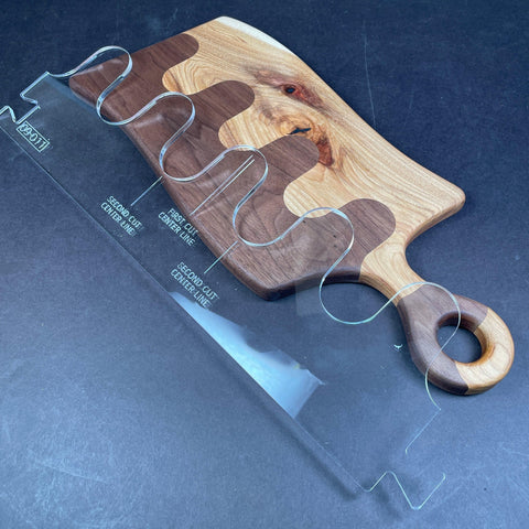 Gabarit acrylique - Small Finger Stitch template - Mon plateau de bois
