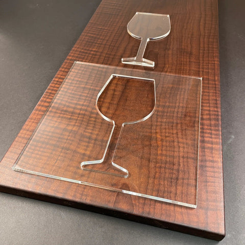 Gabarit acrylique - Wine Glass - Mon plateau de bois