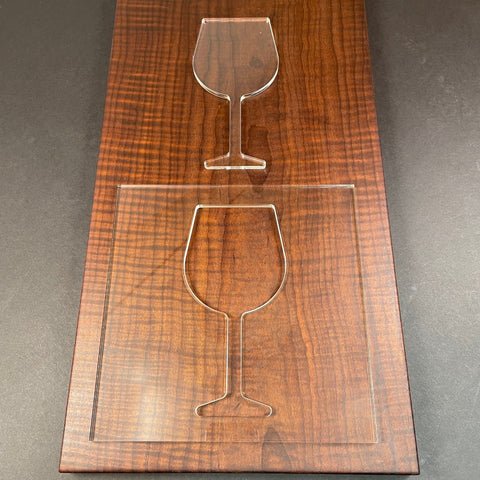 Gabarit acrylique - Wine Glass - Mon plateau de bois