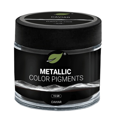 Pigment métallisé EcoPoxy® Caviar - Mon plateau de bois